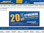 20% off Storewide at Goldcross Cycles 30/04 Only