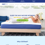 Cozybed Queen Mattress $400 + Free Delivery @ Cozybed.com.au
