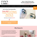 [NSW] 62% off Express Classic Premium Mink Set (for 70 Lashes/Eye) $49 (Was $130) @ Fancy Lash, Surry Hills