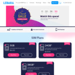 Half Price 180-Day Lebara Mobile Prepaid SIM Unlimited Plans: 70GB $67.50, 100GB $80 (New Customers Only)