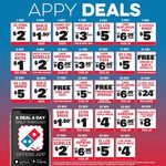 $5 Traditional Pizza, $3.95 Value Pizza, $8 Traditional Pizza + Garlic Bread + 1.25L Drink & More @ Domino's App (Nov)