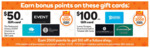 2000 Points on $100 Luxury Escape, Drummond or Ticketek GC | 1000 Points on $50 The Restaurant Choice, Event or Spa @ Woolworths