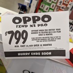Oppo Find X2 Pro $799 Upfront on $55 12M Plan @ JB Hi-Fi