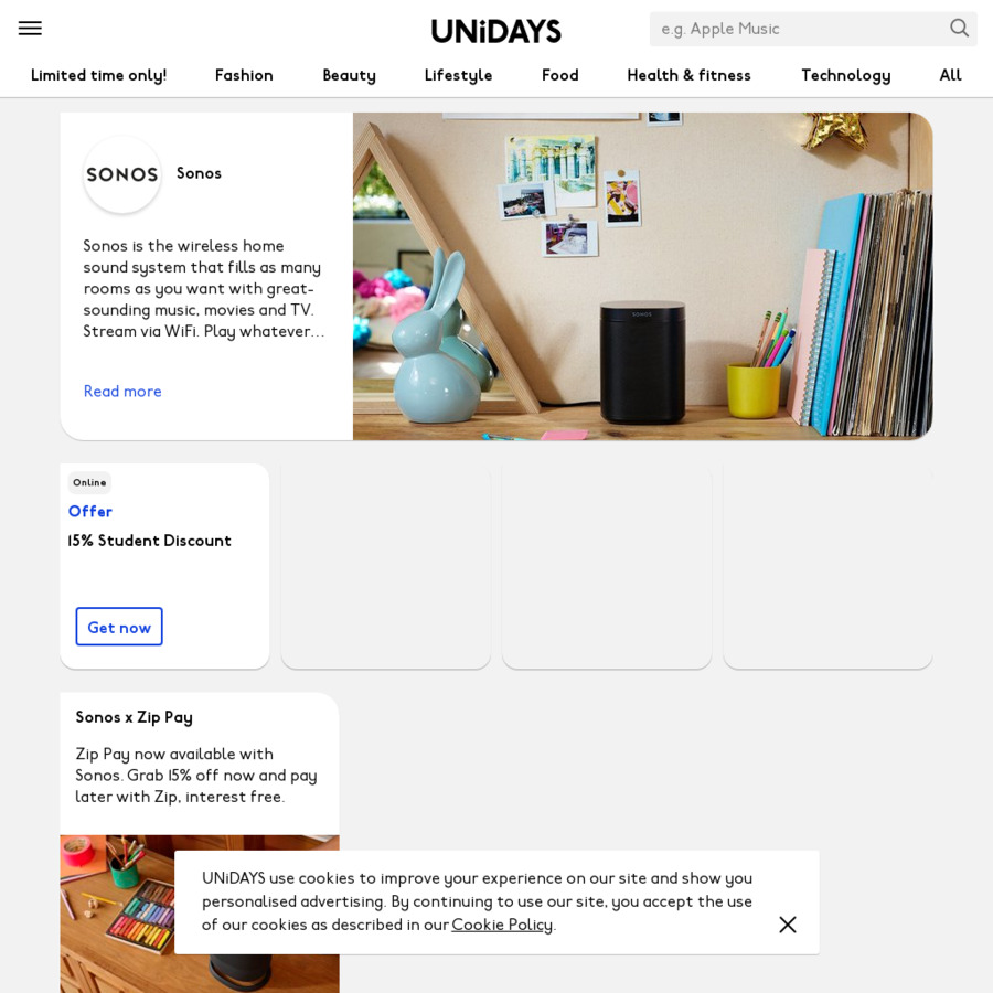 unidays sonos