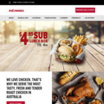 $4.95 Sub Lunch Box (Until 4pm Daily) @ Red Rooster