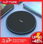[11.11 Sale] TOPK 10W Wireless Charger US$0.55 (~AU$0.79) Delivered @ TOPK Official Store AliExpress