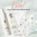 Win 1 of 10 Gilly Goat Hair & Body Wash Bottles worth $29.95 from Tell Me Baby