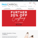 Further 20% off Everything + $12.50 Delivery ($0 VIC/WA C&C/ $50 Order) @ Paul Carroll Shoes