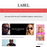 Win a Pair of Privé Reveaux Constellation Sunglasses Valued at $79.95 from Label Magazine