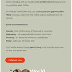 The Coffee Club: Buy One and Get One Coffee Free @ DoorDash
