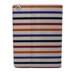 5% off! Stylish Stripe Leather Case with Stand for iPad 3/The New iPad $23.69+Free Shipping