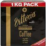 Vittoria Premium Mountain Coffee Ground / Bean 1kg $16 (Was $36.50) @ Woolworths