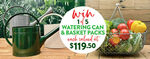 Win 1 of 5 Watering Can and Basket Packs Worth $119.50 from Gardening Australia/nextmedia
