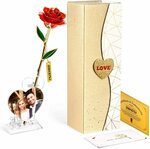 DSKENU Enhanced Gilded Rose Set with Love Picture Frame & Greeting Card $19.99 @Amazon AU