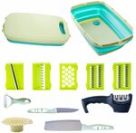 11-in-1 Chopping & Cutting Board with Bonus Knife Sharpener $30.40 + Delivery ($0 with Prime/ $39 Spend) @ Worshopping Amazon AU