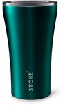 Sttoke Reusable Coffee Cup 354ml - Satin Green $21 + Delivery ($0 C&C/ with $50 Order) @ David Jones