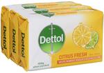 Dettol Citrus Fresh Bar Soap 3x100g $2.19 + Delivery ($0 C&C / in-Store) @ Chemist Warehouse