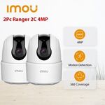 Imou Ranger 2C 4MP Wi-Fi Indoor Pan & Tilt Camera 2-Pack $67.14 ($65.56 with eBay Plus) Delivered @ imou_official_au eBay