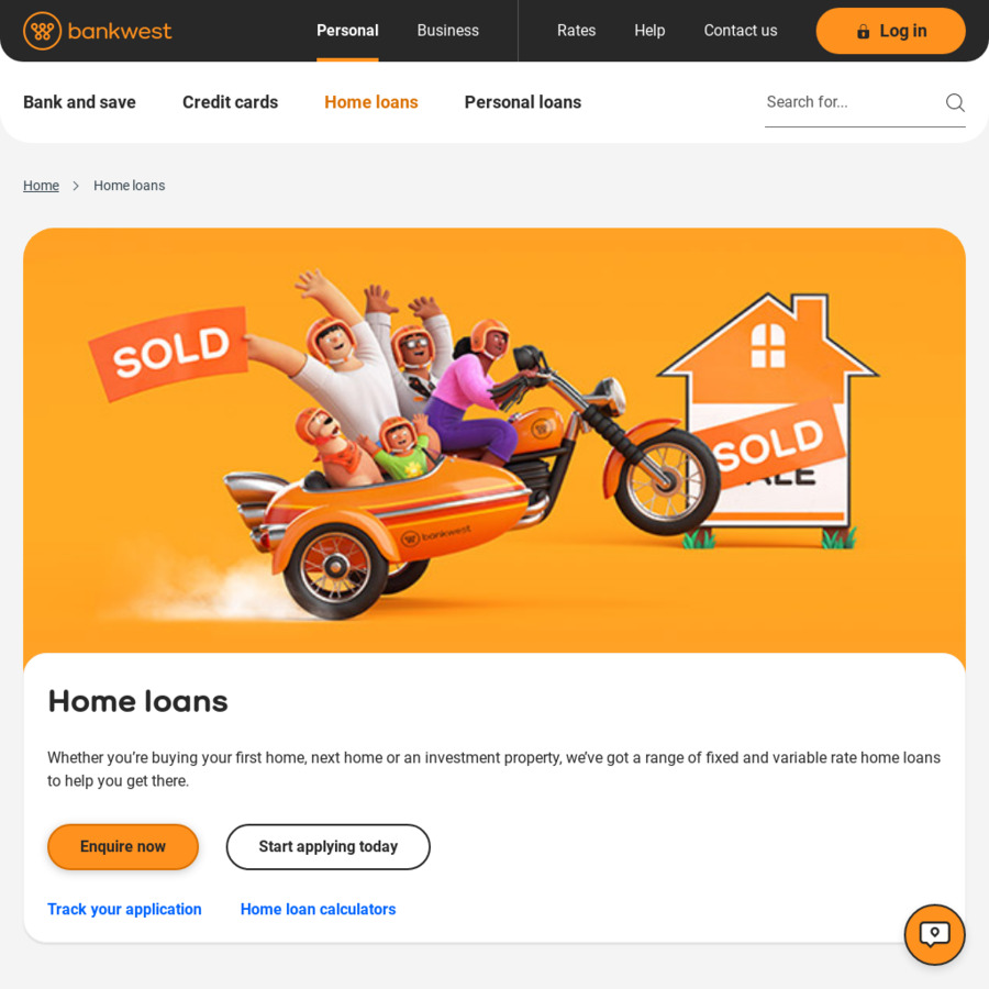 Bankwest shop personal loan