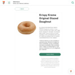 $1 Krispy Kreme Original Glazed Doughnuts Delivered (Limit 2 Per Customer) @ 7-Eleven