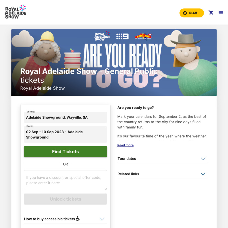 SA 20 off Royal Adelaide Show Tickets for RAA Members The Show