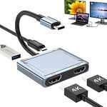 Azhizco Dual HDMI USB-C 100W PD USB 3.0 Hub $22.99 (RRP $45.98) Delivered @ Azhizco via Amazon AU