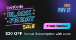 US$30 off of Leetcode Premium Annual Subscription - US$129 (A$197, Usually US$159) @ Leetcode