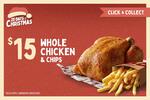 Whole Roast Chicken & Large Chips $15 @ Red Rooster (C&C Only)