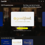 10% off Holiday & Hotel, Cinemas and Good Food Gift Cards @ Card.gift