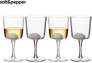 4 Sets of 4 Salt & Pepper 375ml Industry Wine Glasses $16 (RRP $69.95) + Delivery ($0 with OnePass) @ Catch