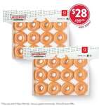 24 Original Glazed Doughnuts for $28 + Delivery ($0 C&C/ $65 Order) @ Krispy Kreme (Online Only, Excludes SA)