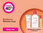 Save 40% on Bioderma + $9.95 Del ($0 C&C/ OnePass/ $50 Member Order) & 6% Shopback Cashback @ Priceline Online