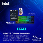 Win a SteelSeries Apex 3 TKL Gaming Keyboard + Aerox 3 Wireless Gaming Mouse Snow + Starfield Premium Edition from Intel ANZ