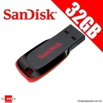 SanDisk Cruzer Blade 32GB USB Flash Drive $16.95 & Free Delivery