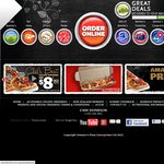 Domino's - 3 Pizzas, 2 Garlic Bread & 2 Drinks for $33 Delivered