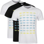 Umbro Men's 3-Pack T-Shirts - White / White / Black for ~ $14 Delivered (Medium Only)