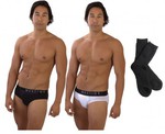 2 Pack of Men's Underwear and a Pair of Socks $10 FREE SHIPPING @NeverlandSales
