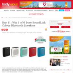 Win 1 of 6 Bose SoundLink Colour Bluetooth Speakers from Body+Soul