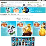 Amazon UK - Disney DVD/Blu-Ray Buy 1 Get 1 Free - £20.90 Shipped for 3D Blu-Ray (Approx $42.62)