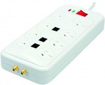 Dick Smith 8-Way Surge Protector Board $26.98 with Code (RRP $76.98)