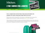 Buy 2 Mitchum deodorants for a 2 For 1 Cinema Card to use at Event Cinemas for 6 months