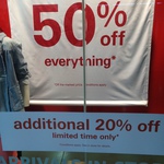 Espirit 50% off + Additional 20% on Selected Items Store Wide Brisbane DFO