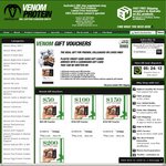 Venom Protein - 10% off All Gift Vouchers