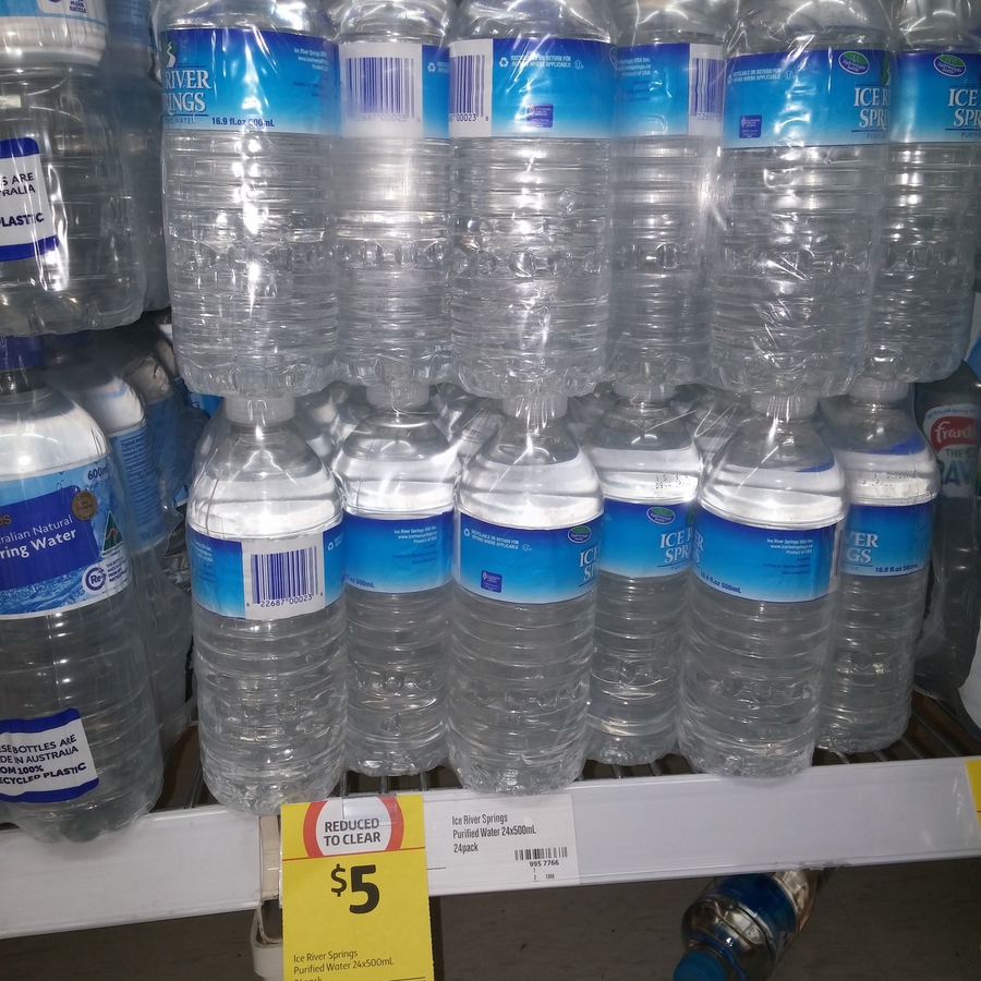 Ice River Springs 500ml Water X 24 Pack - $5 @ Coles [Dapto, NSW ...