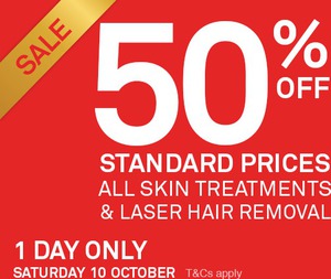 Laser Clinics Australia 50% Off Standard Prices - Ozbargain