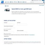 AmEx Offer: Spend $500, Get $50 Back @ Apple Online (Targeted)