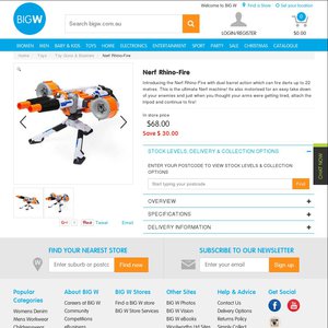 nerf rhino fire big w