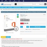 Microsoft Office 2016 Home and Student 32/X64 Bit - Download (ESD) for $77.74 USD/~$112.31 AUD @ Topstartec