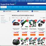 Bosch & Hitachi Flash Sale with Free Shipping on Selected Items @ SuperGrip Tools