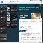 American Express Qantas Premium Card - 30,000 Qantas Points - $249 Annual Fee